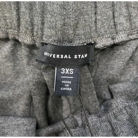 NWT Universal Standard Slight Drop Crotch Jersey Pants Cuff Gray 3XS 2 4 New - Picture 2 of 5